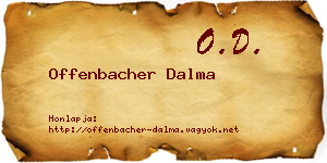Offenbacher Dalma névjegykártya