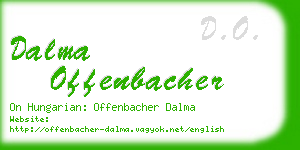 dalma offenbacher business card